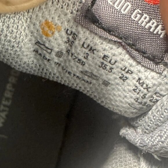 RARE 🚀 - Sz 3.5 TIMBERLAND KIDS PREMIUM 6-INCH WATERPROOF 'FLORAL' BOOTS A197Z - Picture 8 of 9